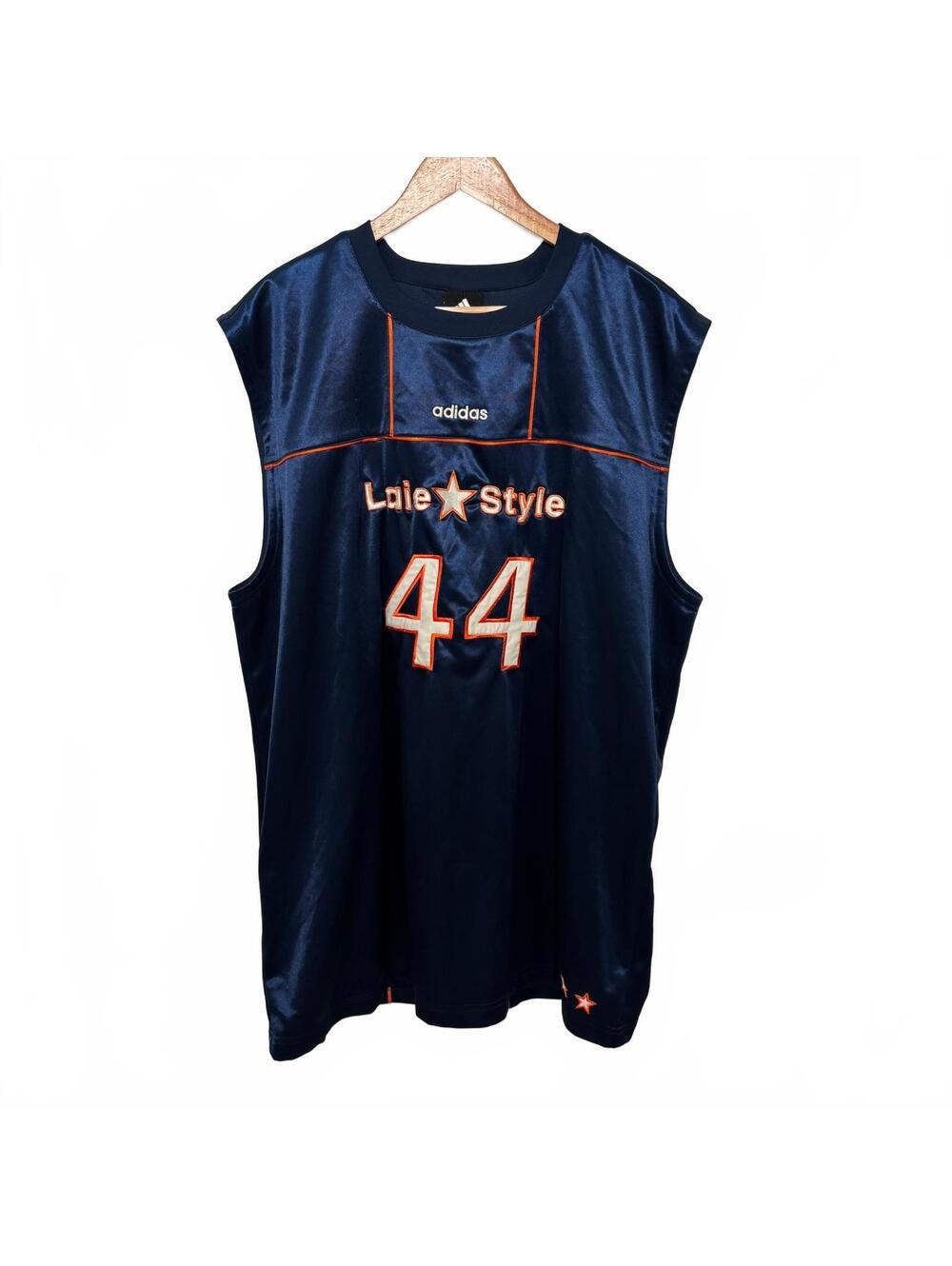 Adidas Laie Style 44 Blue Basketball Jersey